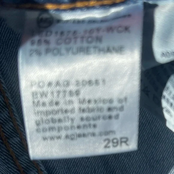 Ag Adriano Goldschmied Blue Boyfriend Jeans - Picture 3 of 4